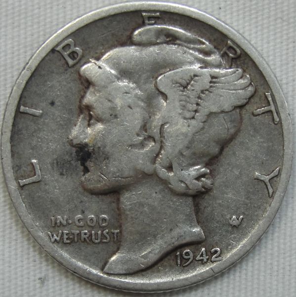 1942/1-D-Mercury-Dime-For-$1.20!